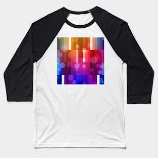 Colorful Abstract Pattern Baseball T-Shirt